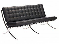  Barcelona Loveseat Black