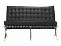  Barcelona Loveseat Black