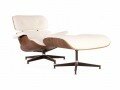 Кресло Eames Lounge Chair & Ottoman Cream Premium