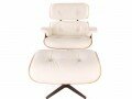 Кресло Eames Lounge Chair & Ottoman Cream Premium